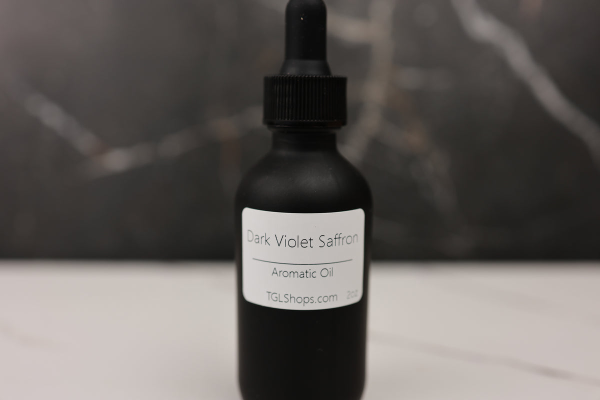 Dark Violet Saffron diffuser oil from The GOOD LIFE, 2 oz.