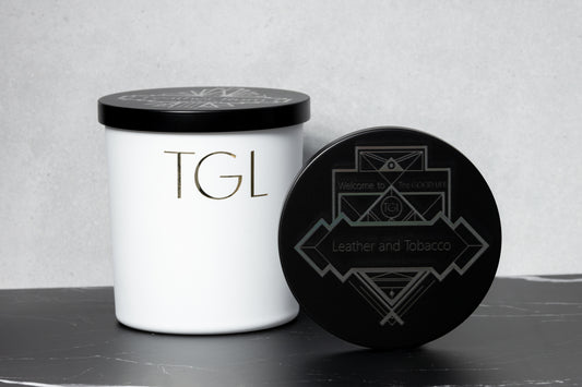 Leather & Tobacco Candle, 8.5 oz