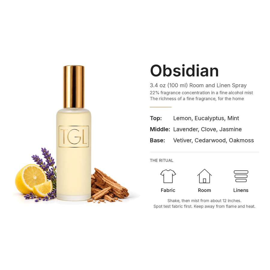 Obsidian Room & Linen Spray, 3.4 oz