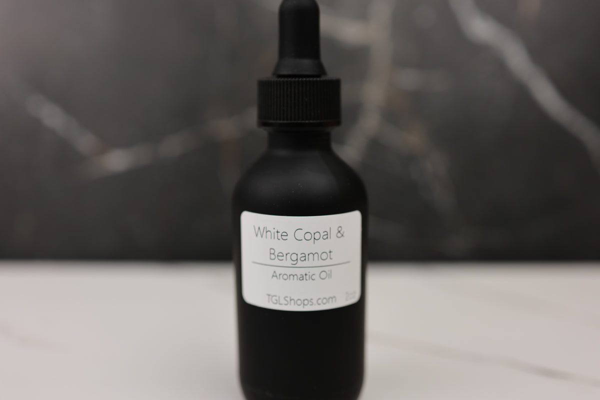 White Copal diffuser oil from The GOOD LIFE, 2 oz.