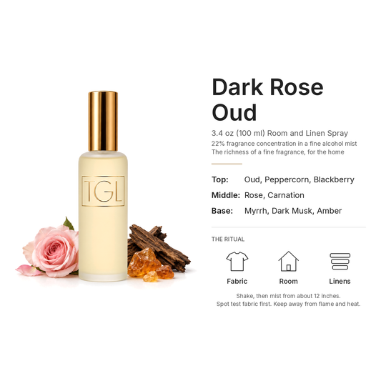 Dark Rose Oud Room & Linen Spray, 3.4 oz