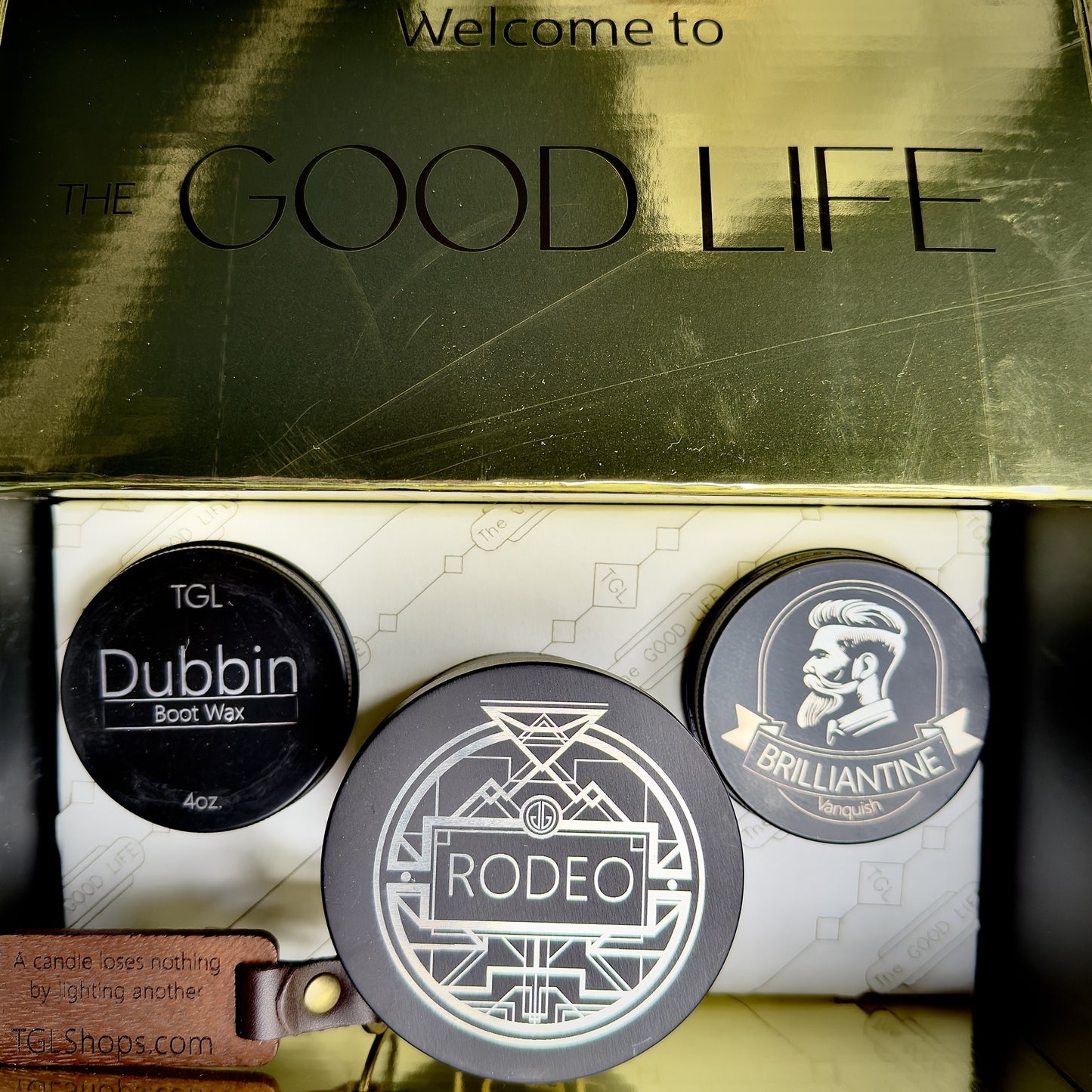 Holiday Box for Him – Handmade Beard Balm, Rodeo Candle & Boot Wax