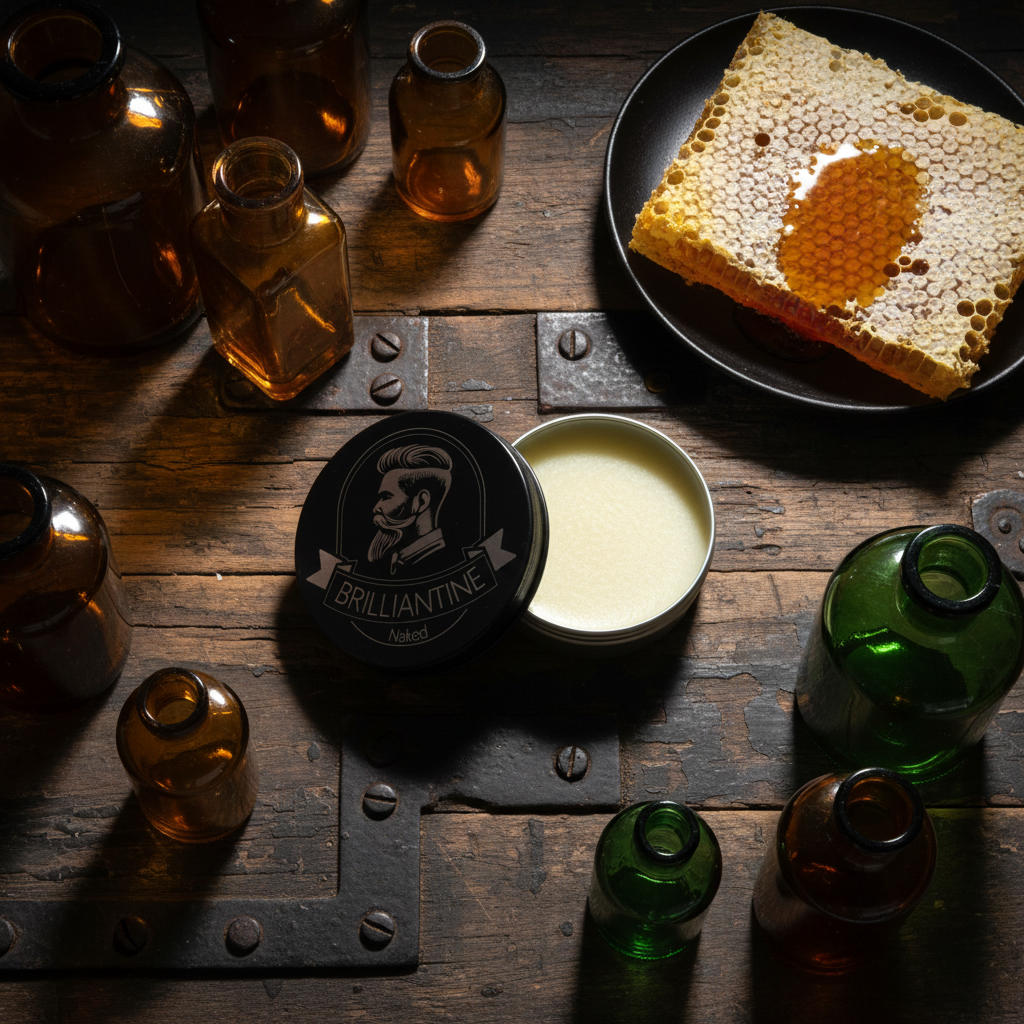 Brilliantine Naked Beard Balm Top Down View