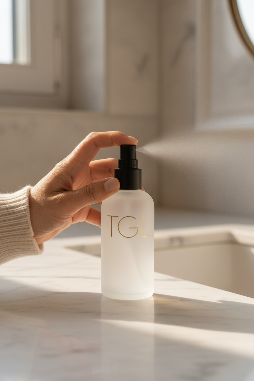 TGL Room Spray Vanity Lifestyle